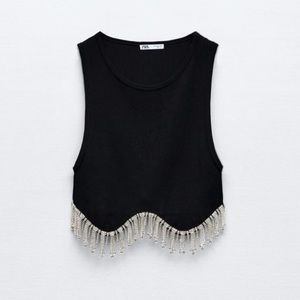 Zara Seamless Rhinestone Top